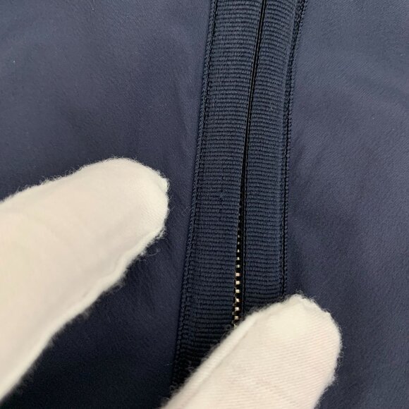 Louis Vuitton Mens Navy Patchwork Zip-Up Jacket L Size Lightweight Design With M - Picture 5 of 11